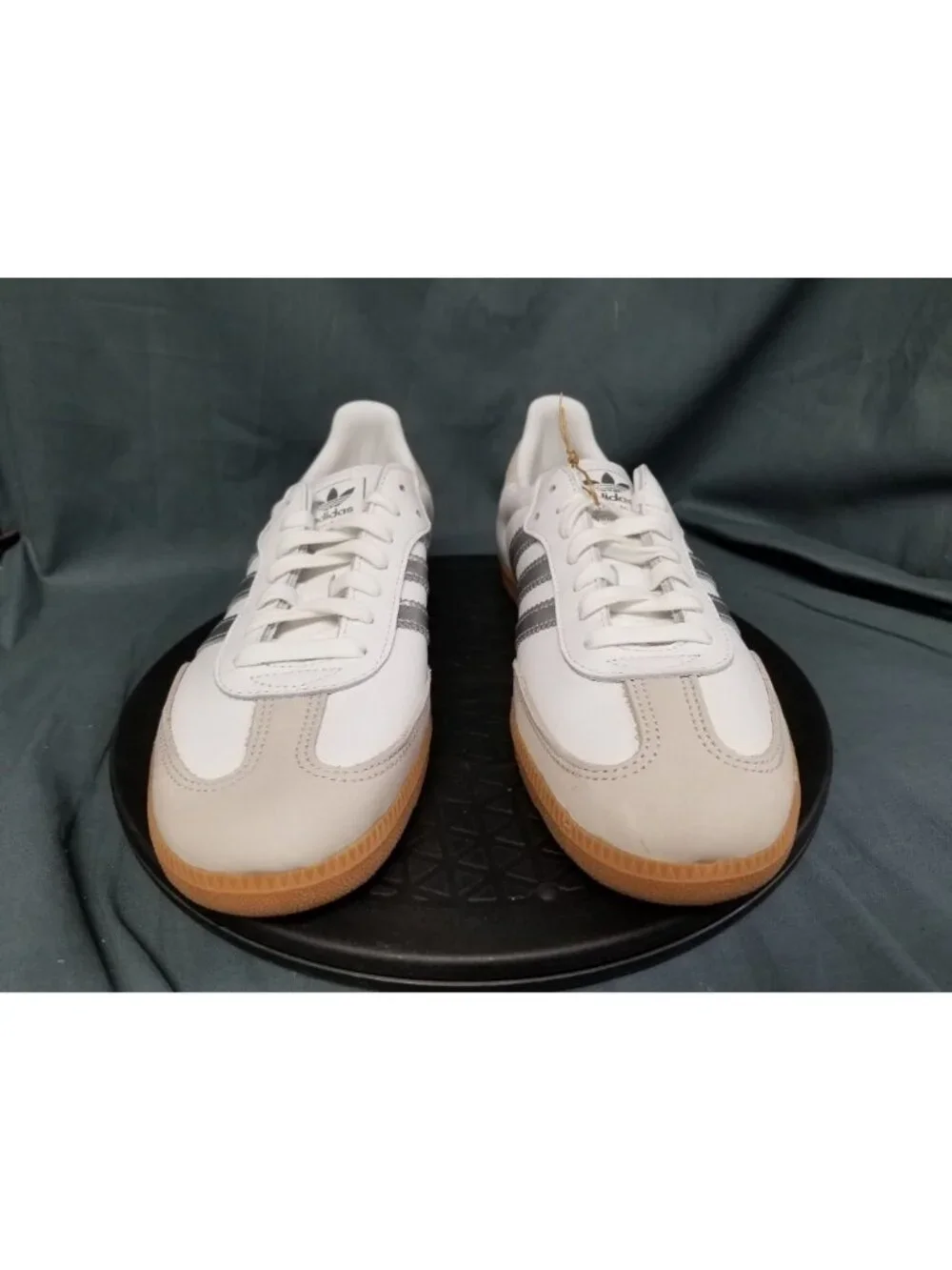 Adidas Samba OG White Silver Metallic Grey Women's JI2725 Size 8 NEW NO BOX!